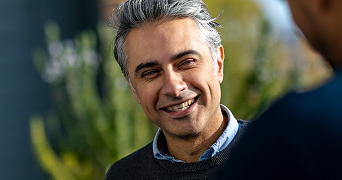 close-up of business person